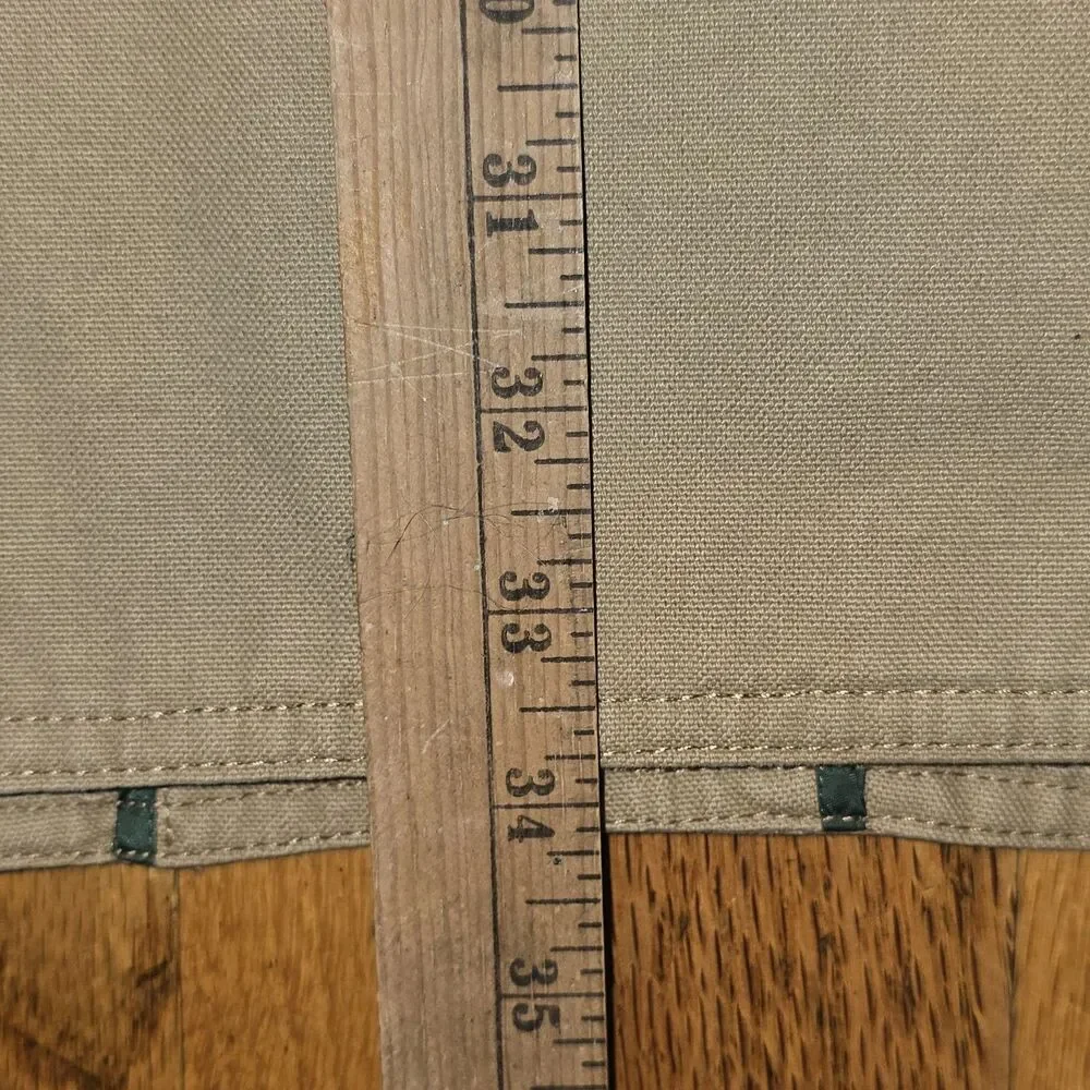 Orvis Jacket Mens Large Khaki Barn Coat Field Canvas Quilted Corduroy Collar XL